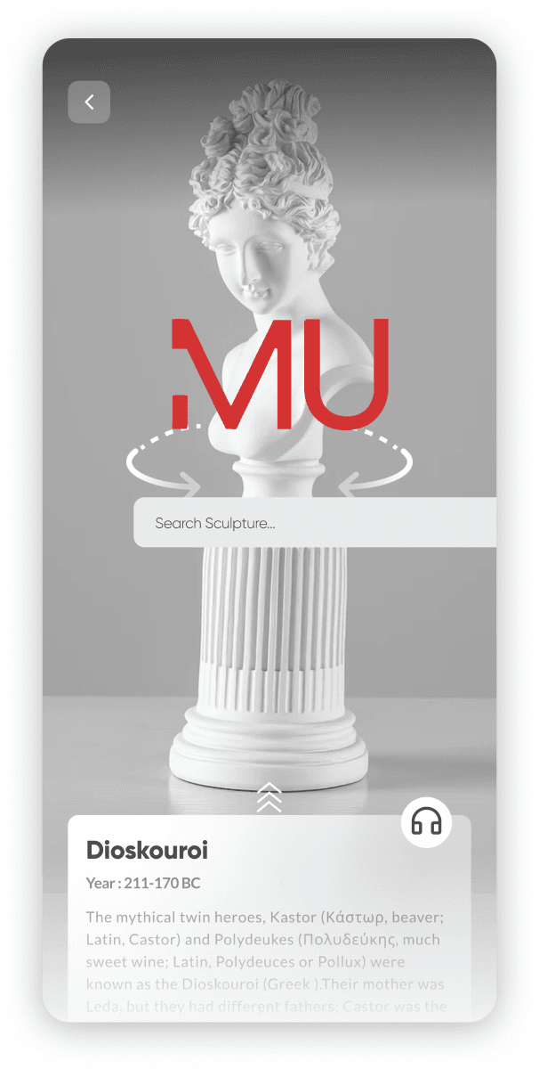 Museoo app — sculpture detail view