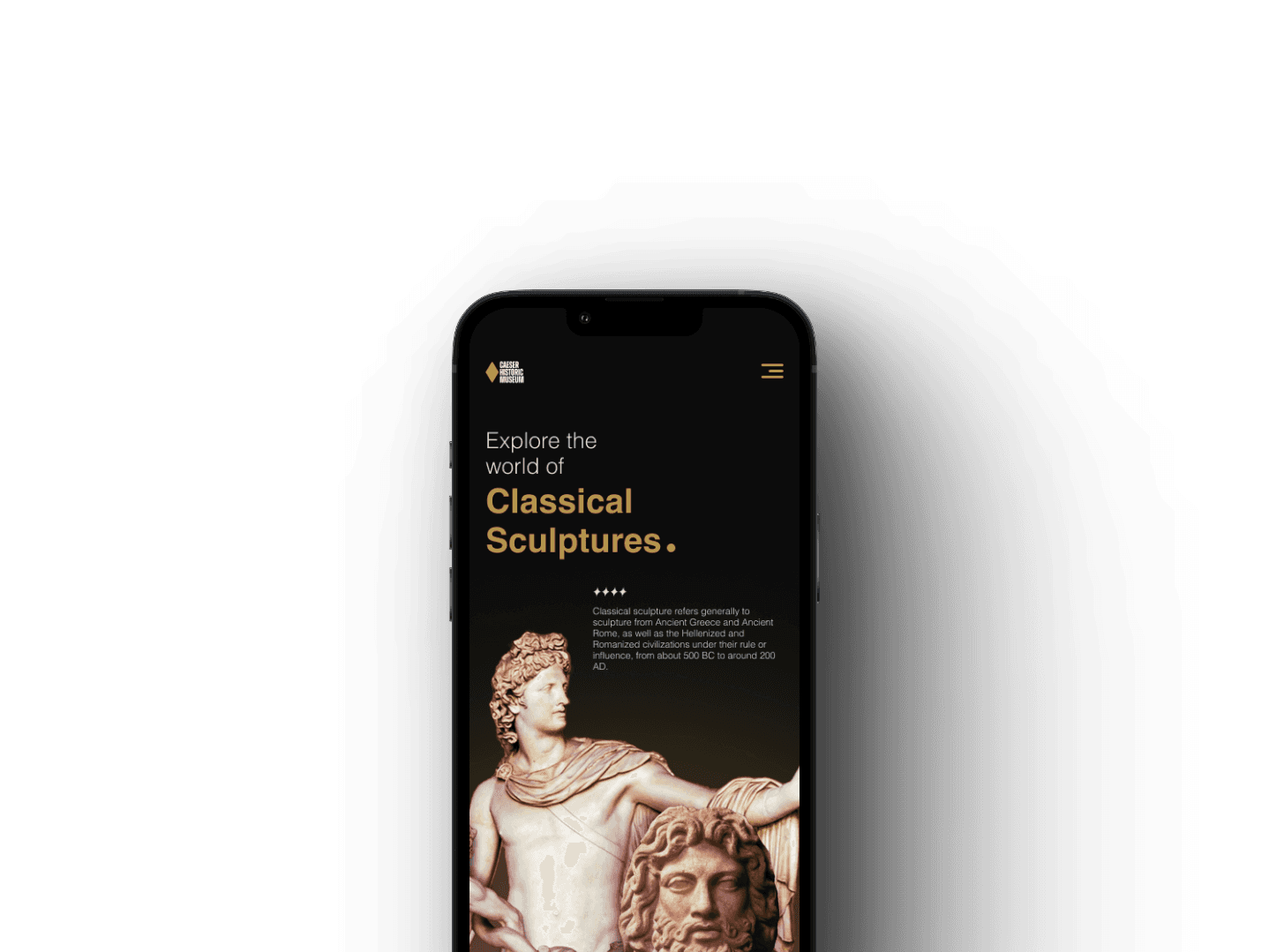 Museoo visitor app — Classical Sculptures